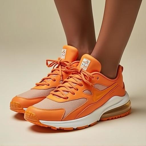 Instagram post featuring CitrusBug's newly launched orange sneakers. Close-up of stylish footwear, showcasing design and color. Highlighting comfort and fashion appeal.