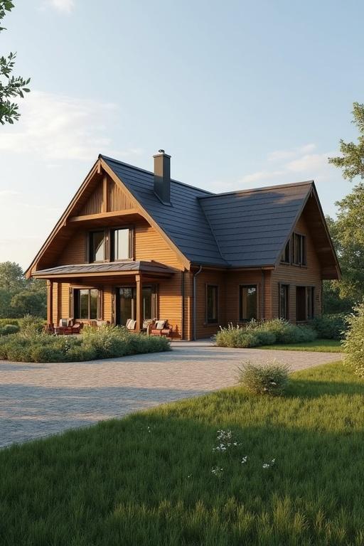 Farm plan with a 1000m2 farm featuring a 150m2 villa, chicken house, two sheep, and one dog. Include real calculations.
