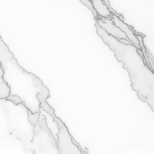 An elegant polished white marble texture showcasing fine gray veins throughout the surface.
