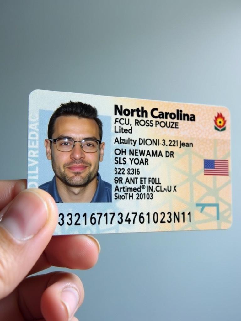 North Carolina driver's license displayed. Name on the card is Walker Gilles. Date of birth is March 3 2003. This document shows the age as 21 years. Issued in Asheville, North Carolina. Important document for identity verification in the U.S.