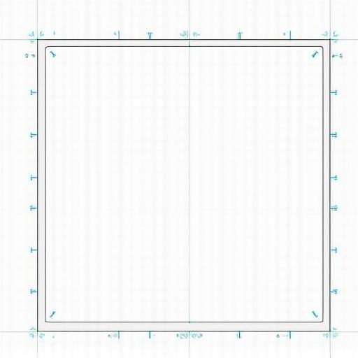 Create a diagram to explain frame interpolation which is a video processing technique. The diagram includes a central square, marked with axis guides for reference.