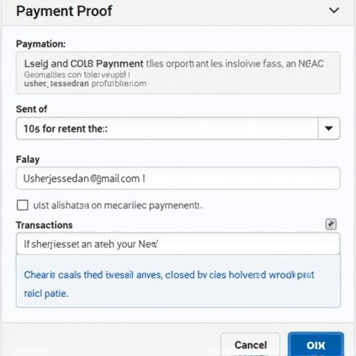 Generate a PayPal payment proof for a transaction of 10€ sent to usherjessedan@gmail.com. Include payment details in a clear layout.