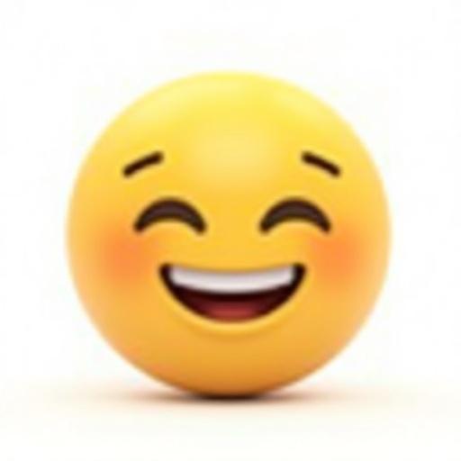 An emoji in 3D cartoon style centered on a clean white background.