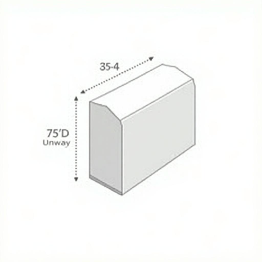 3rd angle projection of a cylindrical object with labeled dimensions. Illustration is clean and clear for technical use.