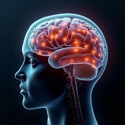 High resolution realistic image of a brain showing signs of dementia with highlighted spots of decay.