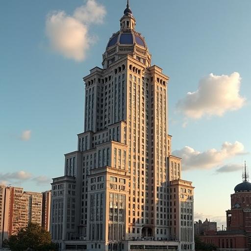 Massive unique hotel built in 1906 with unusual design and tall structure
