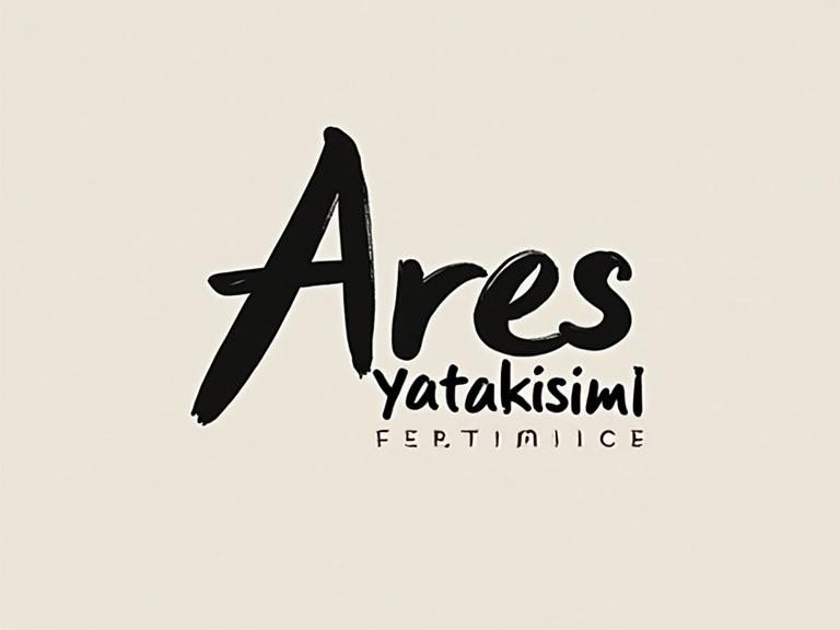 Design a modern and minimalist logo for a mattress producing company named Ares Yatak. The logo should reflect Kurdish culture and colors.