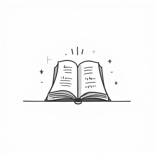 Minimalist icon for a school website featuring an open book in the center. Left page shows mathematical symbols like 'π', '∑', and '∞' in clean sans-serif font. Right page has the English word 'Knowledge', Hindi script 'ज्ञान' (gyaan), and Arabic script 'القرآن' (Al-Quran) arranged vertically. Flat design with monochromatic colors, black outlines on a white background, symmetric composition, vector-like style, no unnecessary details.