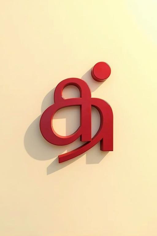 Deep red Malayalam word written in cinematic styled font. Light cream backdrop visually enhances the artwork. Shadows and highlights subtly add depth. Gentle warm lighting creates an inviting ambiance. The image captures the beauty of Malayalam script with a cinematic touch.