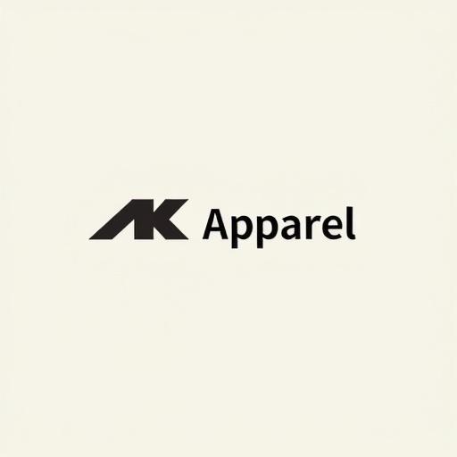 Stylized letter M logo. Modern apparel brand logo design. Light background with clean aesthetic.