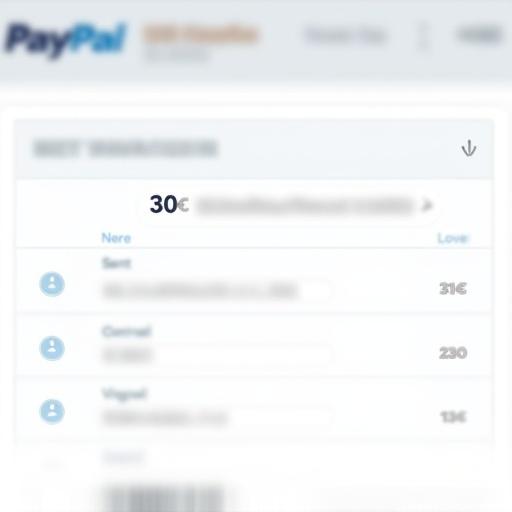 Generate a PayPal payment proof showing transaction of 30 euros sent to @FredFelletschin1102. Include transaction details on a webpage interface.