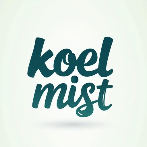 Design an eye-catching logo featuring the name 'koel mist' suitable for an apparel manufacturer in Lohardaga, Jharkhand. The design should incorporate the theme of the Koel River.