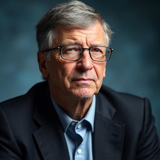 Portrait of a thoughtful older businessman in a formal suit with glasses. Soft lighting enhances the facial features. Subtle background contrasts with the subject.