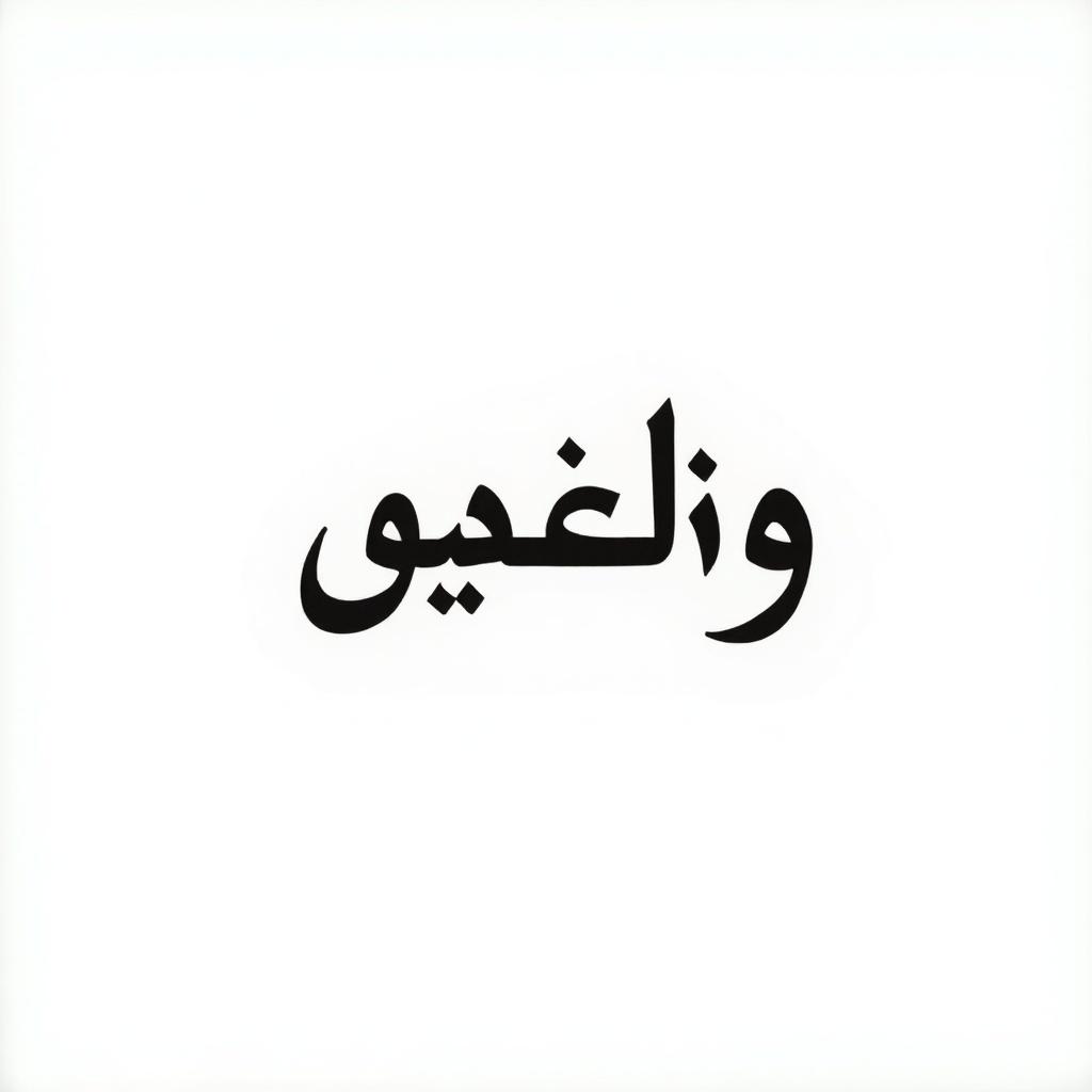 Arabic text in calligraphy style on a white background. Elegant lettering of a Quranic verse. Clean and minimalist design.