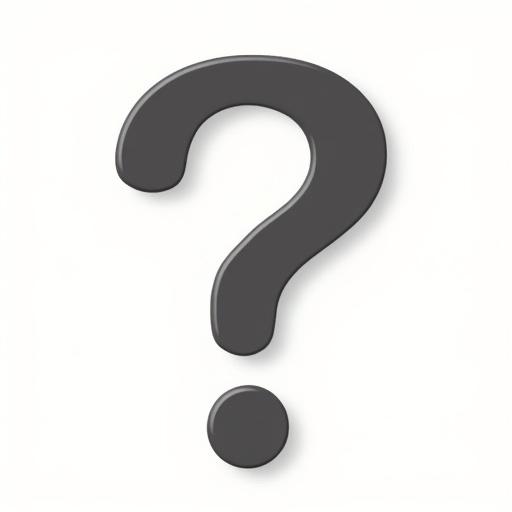 A generic question mark icon with a transparent background.