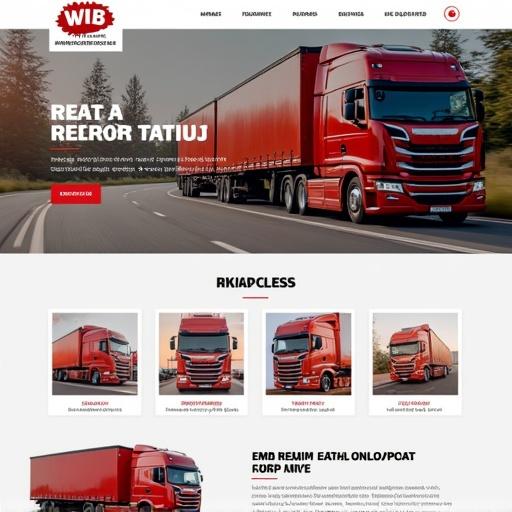 Web design for a meat store emphasizing modern aesthetics and user-friendliness. Features of WIB Removal Company are highlighted for professionalism in transportation.