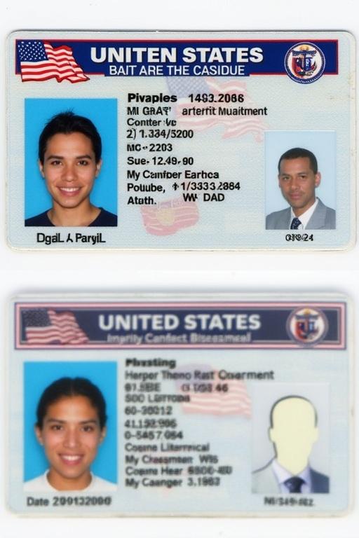 The front side of a driver's license with personal information like name and age. Date of birth is 25/03/2006. Designed in government style with official elements. Identification photo is clear and professional.