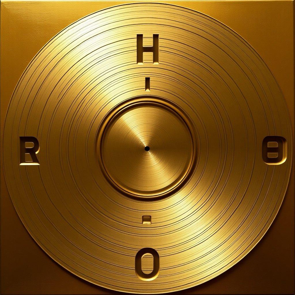 Golden vinyl record background. Featured text reads 'für HE/RO (Heiko & Roman Lochmann) zum 10 jährigen Tour-Jubiläum „Auf die Fresse, Mitten ins Herz“'.