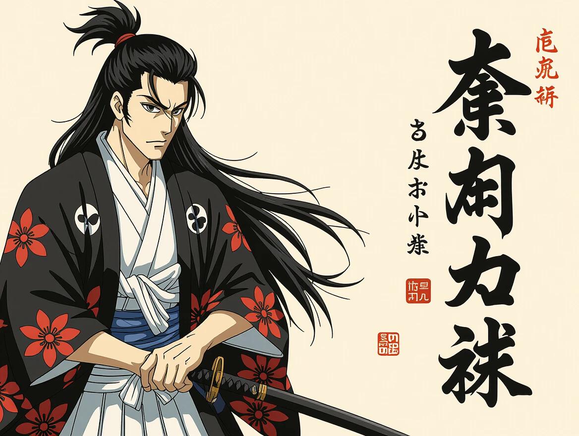 Crie um wallpaper com um samurai