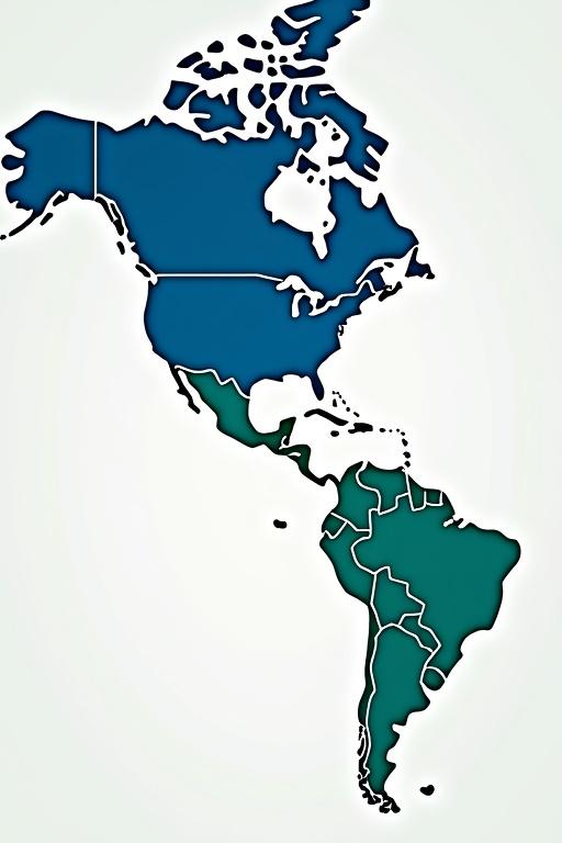 Create a world map highlighting regions using different colors. Blue for Mexico, Spain, Chile, Peru. Green for Panama, France, Italy.