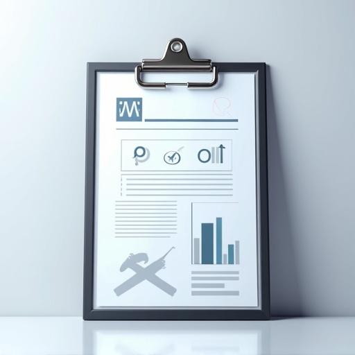 3D medical clipboard displays report with hyperrealistic details mixed media style shines on transparent background