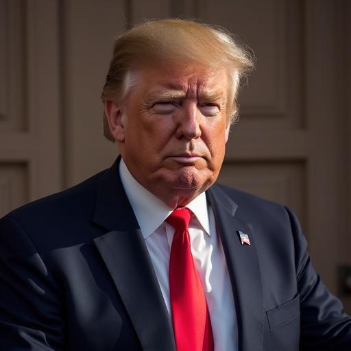 Close-up portrait of a man with a serious expression. He's wearing a suit with a red tie. Background is neutral in color. Natural lighting accentuates his features. Captures a moment of contemplation.