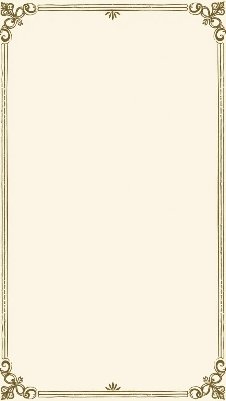 A blank vintage styled paper with decorative borders.