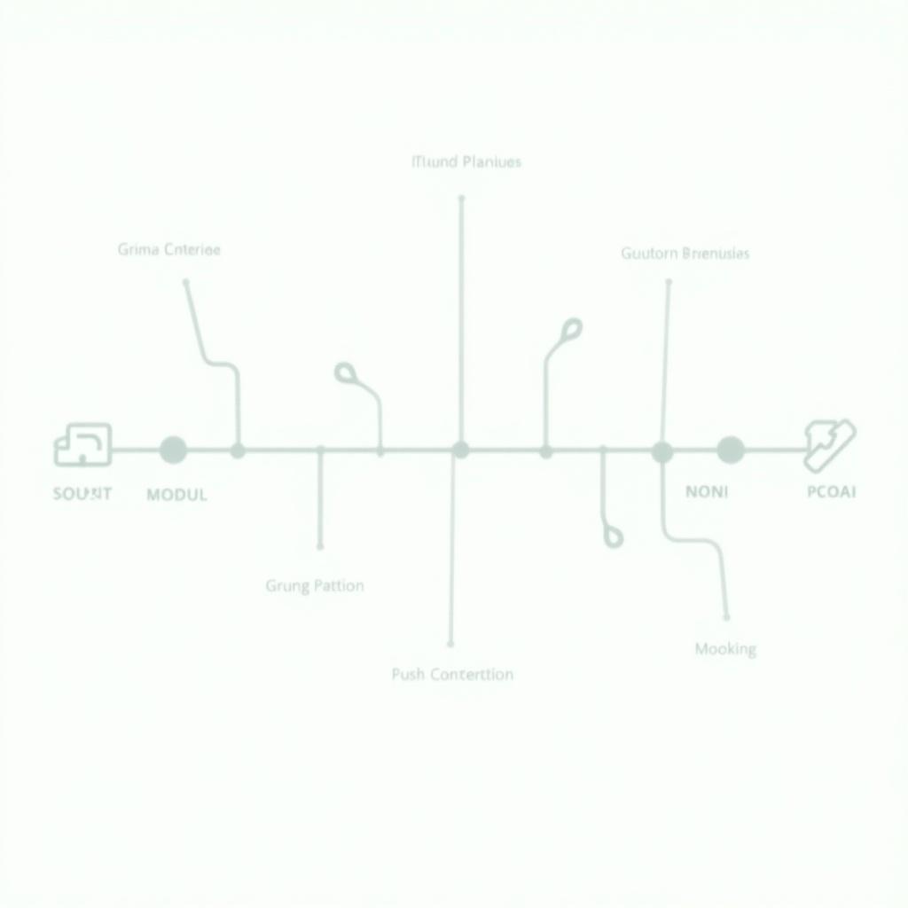 Infographic presents a timeline highlighting milestones in business processes and strategy development. Uses a minimalist design with light gray and green color palette. Information is easy to read and comprehend. Each milestone is connected by clear lines. Structured approach aids viewers in understanding complex strategies. Ideal for educational and professional settings.