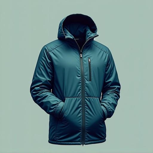 Logo design for an apparel brand named koel mist. Stylish outerwear presented with a focus on design and functionality.