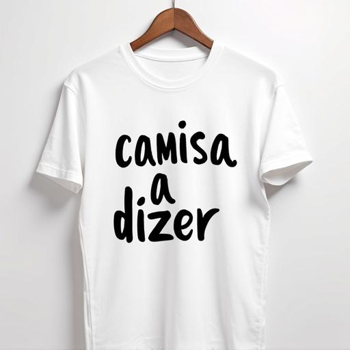 A white t-shirt features the slogan caporasta in large black font. T-shirt hanging on a wooden hanger. Stylish and simple design.