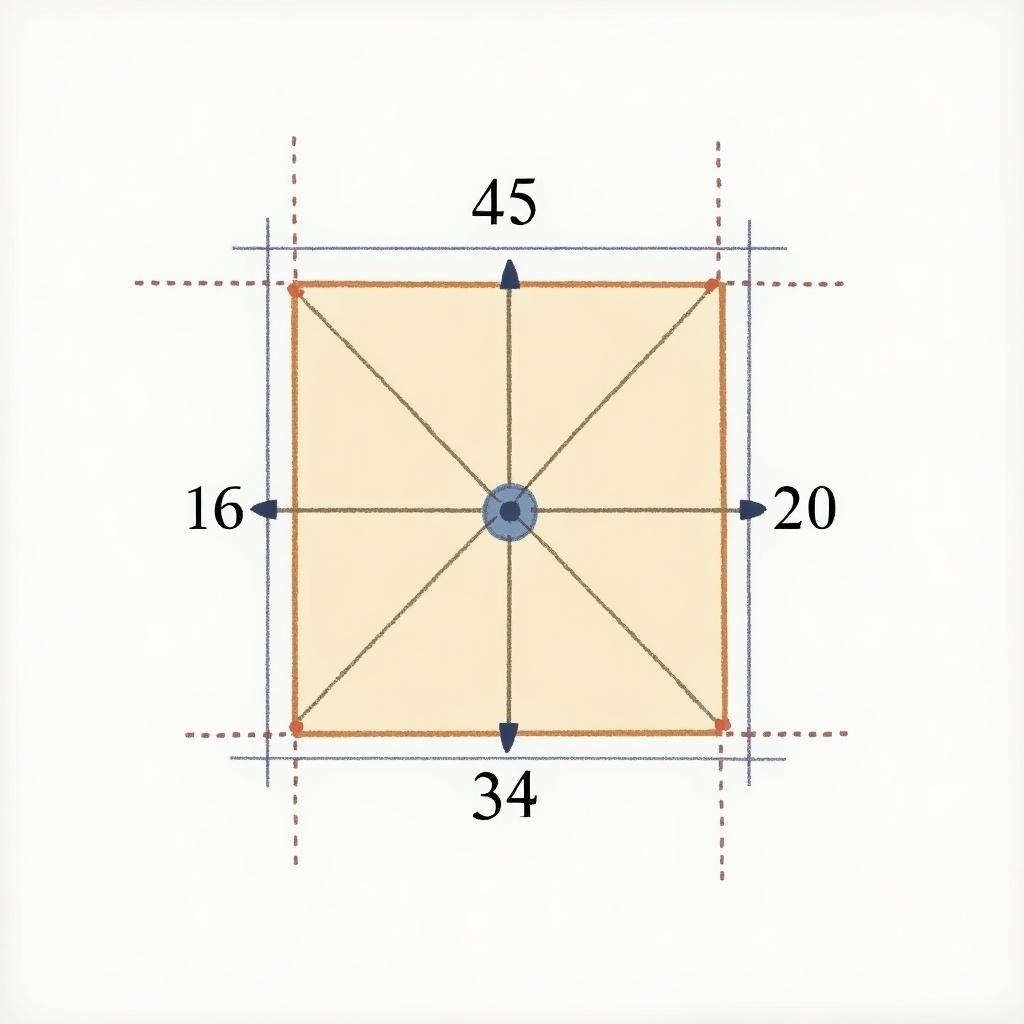 3rd angle projection showing a square with a hole of 25 radius. Dimensions are labeled around the square. The drawing is precise and technical in nature.