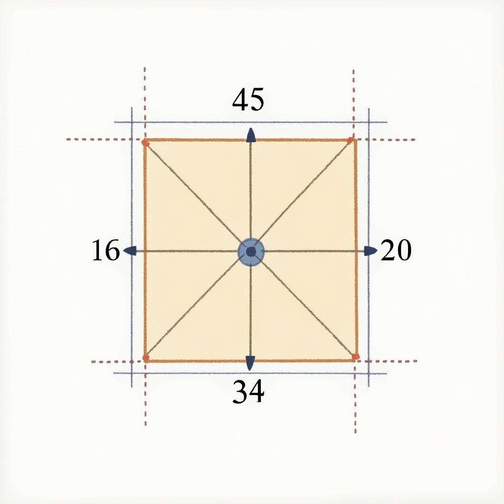 3rd angle projection showing a square with a hole of 25 radius. Dimensions are labeled around the square. The drawing is precise and technical in nature.