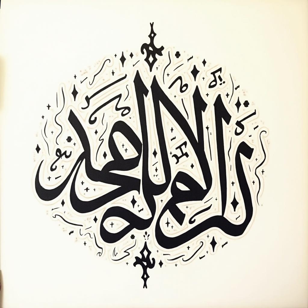 Stylized Arabic calligraphy artwork in Diwani style featuring the text عمرانيه  ٤۷.