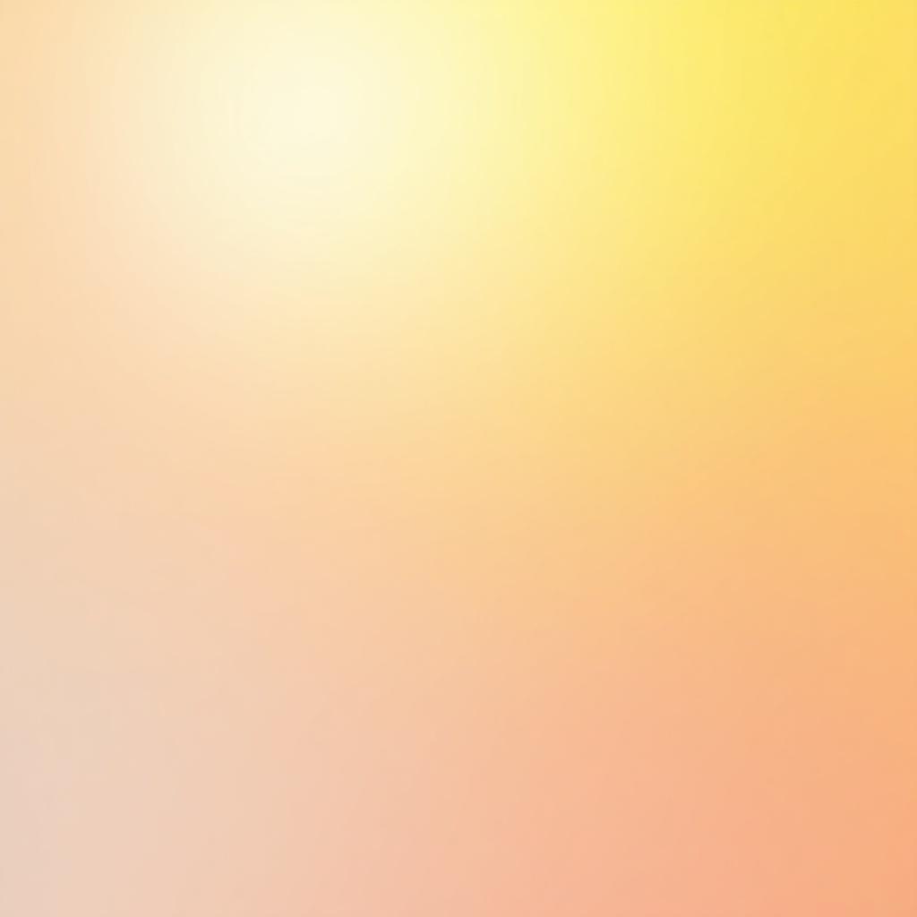 Pastel gradient background features warm colors emphasizing yellow ochre as a base. Smooth blending of shades creates an abstract visual effect.