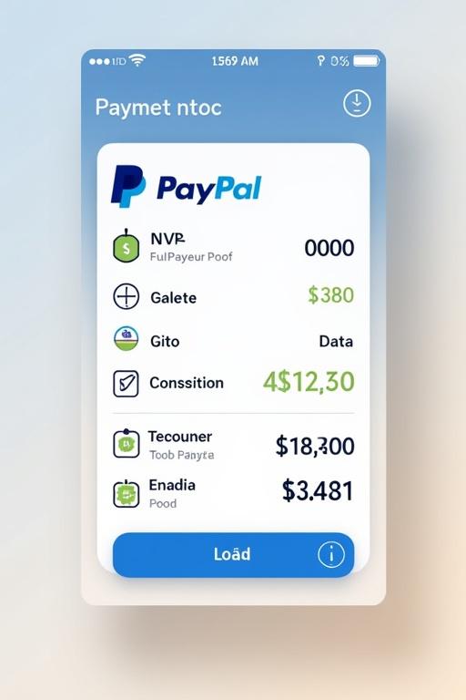 Visual representation of a payment proof displayed in a style resembling PayPal. The payment amount is $100 with relevant account details.