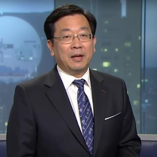 Japanese news program reporting on the arrest of an investor for failing to file a tax return. Presenter seen in a studio setting.