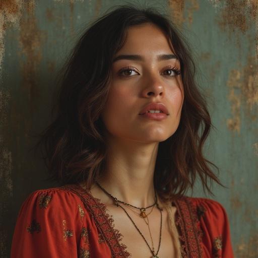 Capa para YouTube sobre música. Música se chama liberdade, autoria Marcia Vaz. Canal é @osomdecristo. A imagem representa uma jovem mulher com expressão confiante, usando tons quentes, em uma atmosfera natural.