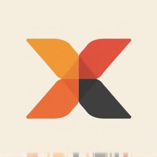 Design an abstract symbol that represents extroversion. Use simple shapes and colors. Focus on vibrant colors and a harmonious balance. Aim for a modern and engaging look.