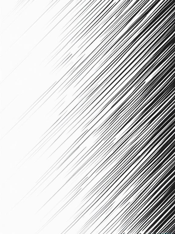 Black and white background with diagonal lines. Lines are thin and sharp. Style is abstract minimalism. Lines convey movement. The pattern is generative and geometric.
