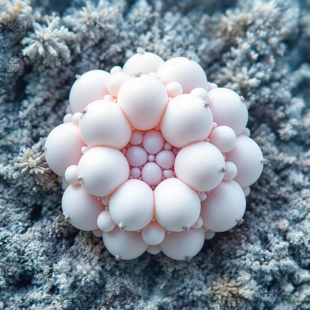 An image of a tightly packed cluster of solid circles appearing as a single blob. The style is organic and cellular in appearance, resembling a blob without multiple layers.