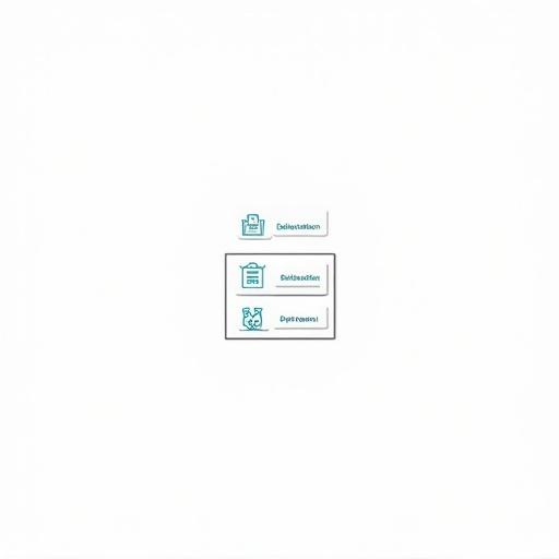 Pure white background with black border centered. Three rows of horizontally arranged icon combinations. Green checkmark and blue functional icons. Simple and modern design style.