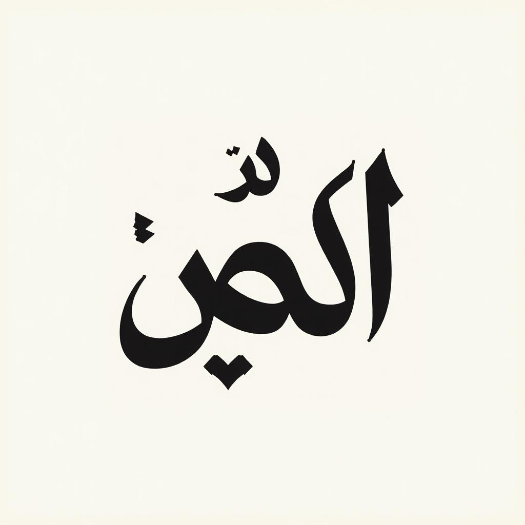 Logo design featuring the Arabic word الحكمانية. Bold calligraphy style with black and white colors.