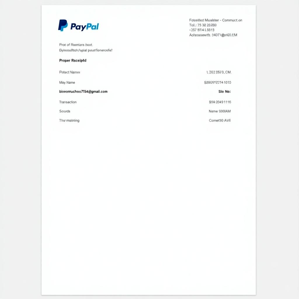 Image shows a PayPal payment receipt. Receipt confirms payment of 10 dollars. Includes payer name darryn nimmock. Email attached is bivonorucho7504@gmail.com. Document presents a structured layout. Features transaction number 758490008W738743C at the bottom. Common format for digital transactions.