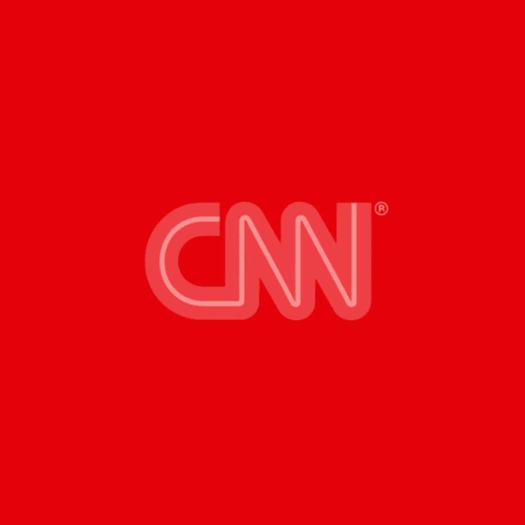 A large, bold "CNN" logo in white against a solid red background.