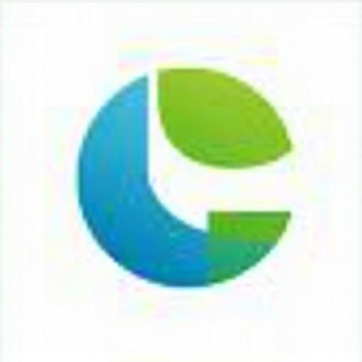 Logo for Limus College. Color scheme is green and blue. Design features abstract shapes in these colors.