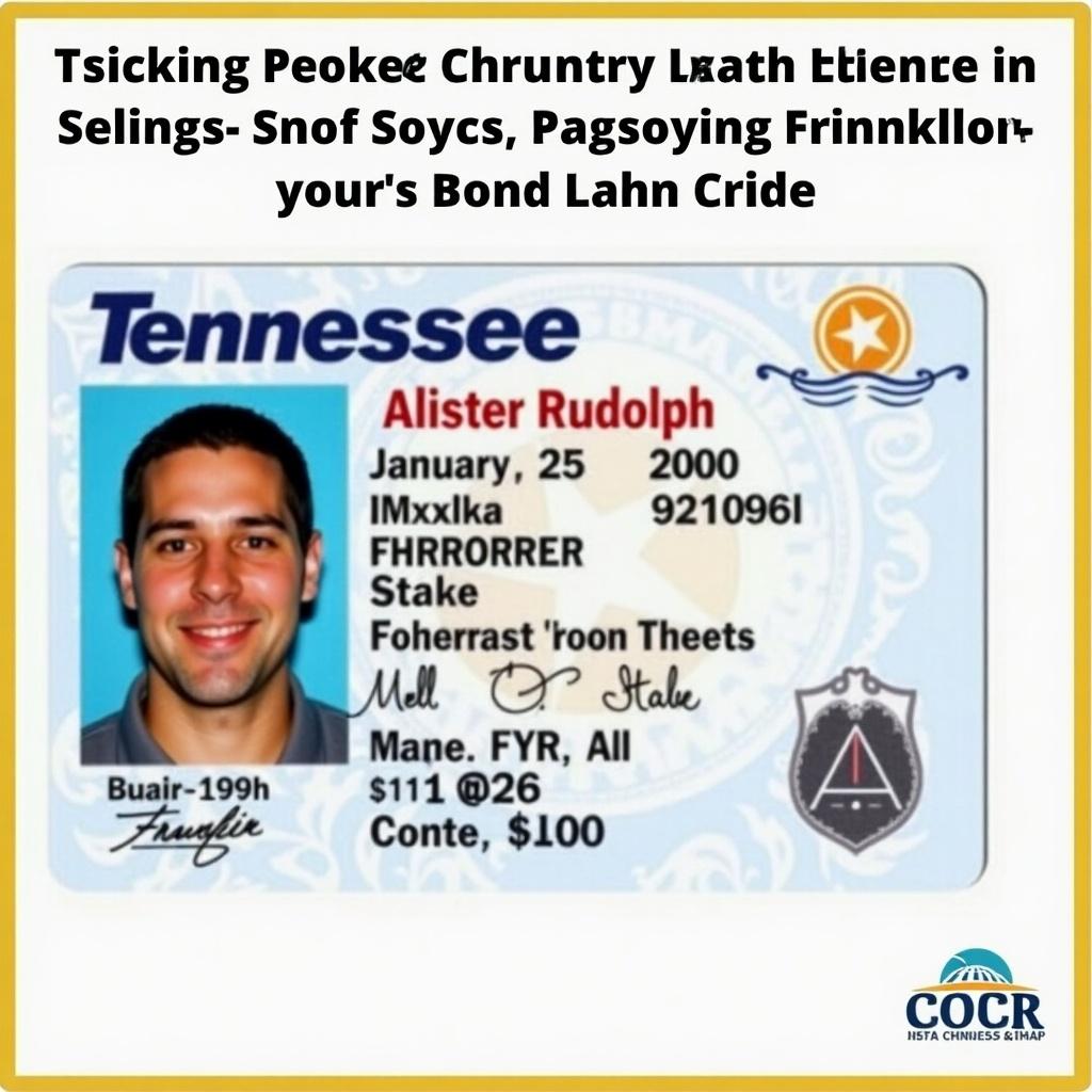 Image features Tennessee driver's license with name Alister Rudolph. Date of birth is January 25, 2000. Indicates age of 24. Issued in Franklin, Tennessee. Important for identification in the U.S.