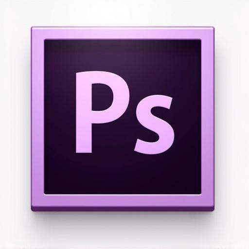 Icon for Adobe Photoshop in 3D style.