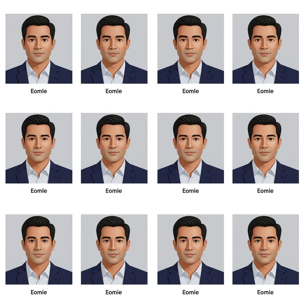Realistic image of a 40-year-old man with neutral expression. Features are balanced and mature. Straight nose and pronounced jawline. Wears casual office clothing. Upright and relaxed posture, facing forward in neutral stance. Polished yet natural appearance, professional yet approachable.