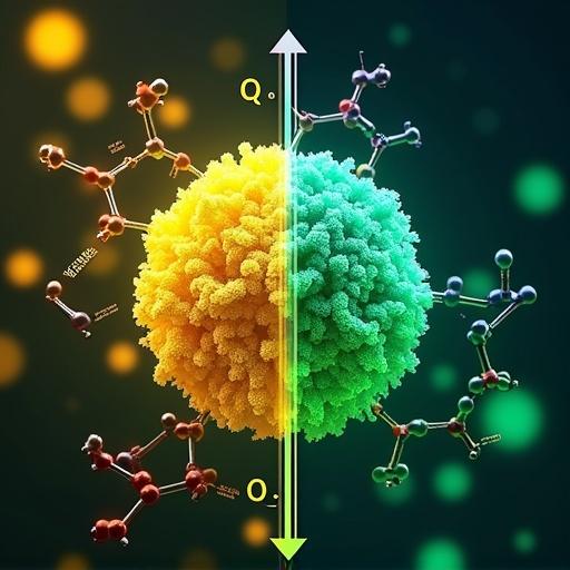 A scientific illustration depicts a DTBTE molecule in two states. One state is disordered and yellow, the other is ordered and green. A temperature scale shows cold crystallization at 80 °C. Arrows labeled thermal activation, solvent fuming, and mechanical shearing indicate transitions. The background is divided with soft clouds for amorphous and geometric shapes for crystalline.