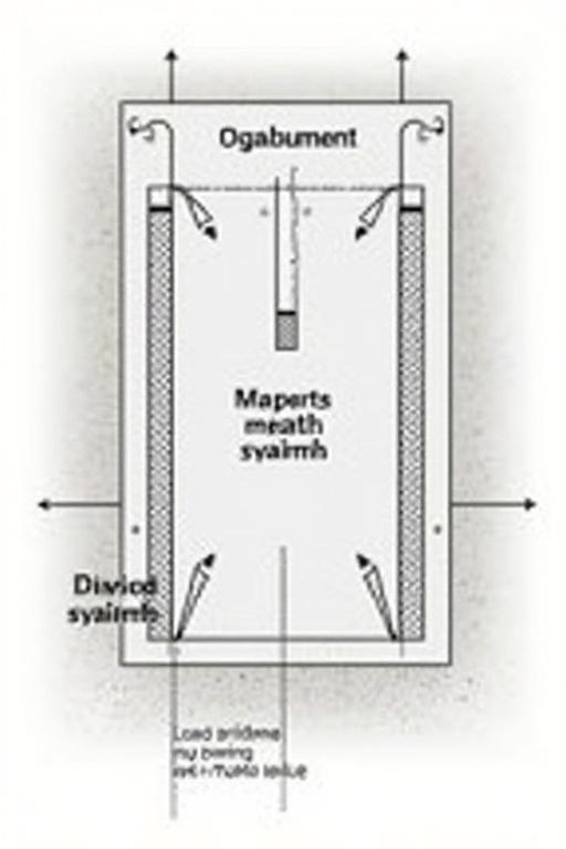 A diagram illustrating a large reinforced concrete mat at the center, indicative of double mesh, with smaller shallower slabs around for ancillary equipment. Maximum load value 1.33 Kg/cm² displayed prominently.